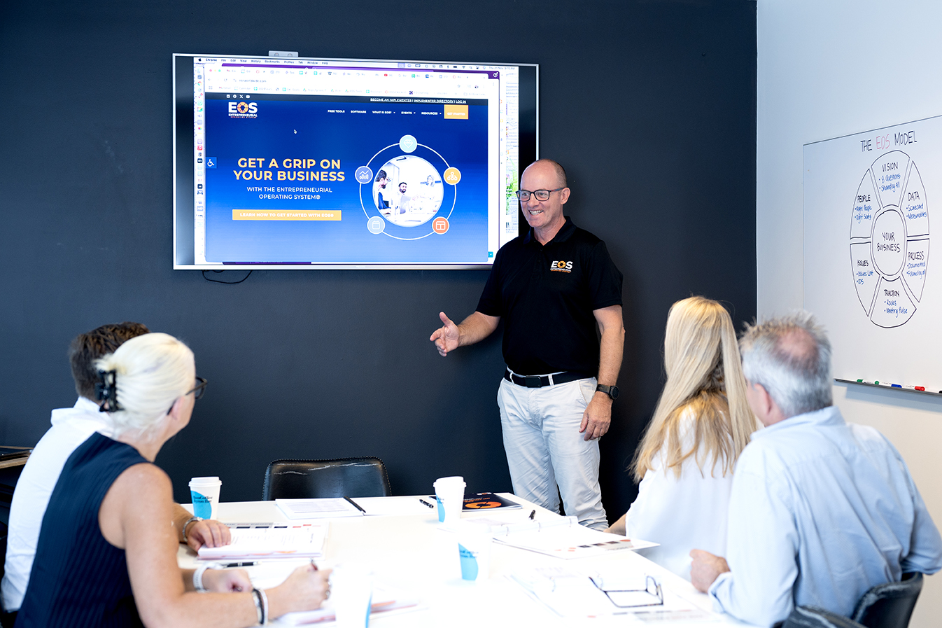 Steve Krebs speaking to a leadership audience
